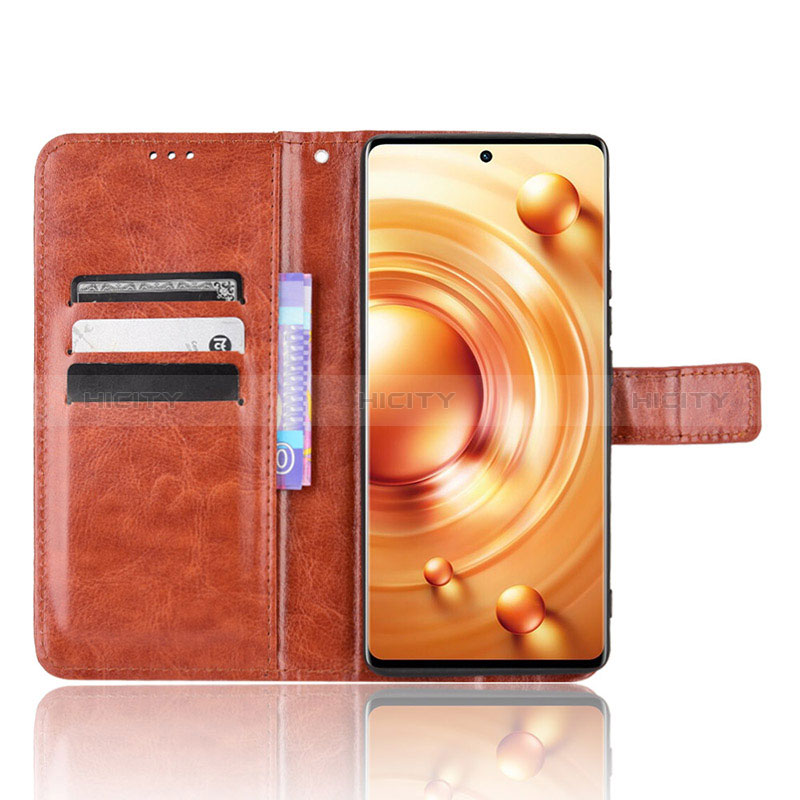 Coque Portefeuille Livre Cuir Etui Clapet BY5 pour Vivo X80 Pro 5G Plus