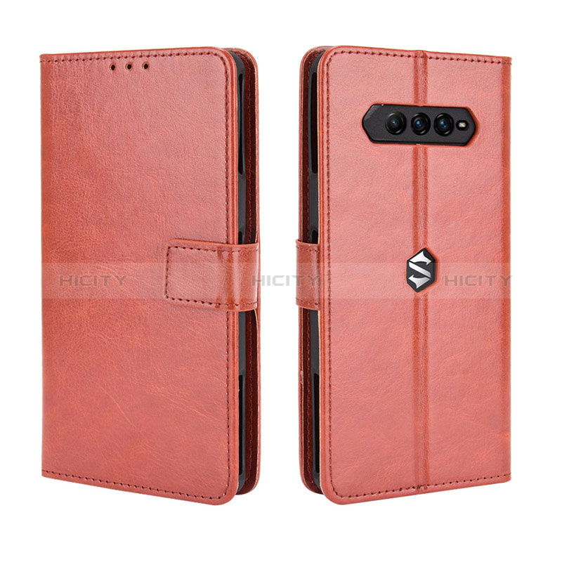 Coque Portefeuille Livre Cuir Etui Clapet BY5 pour Xiaomi Black Shark 4 5G Marron Plus