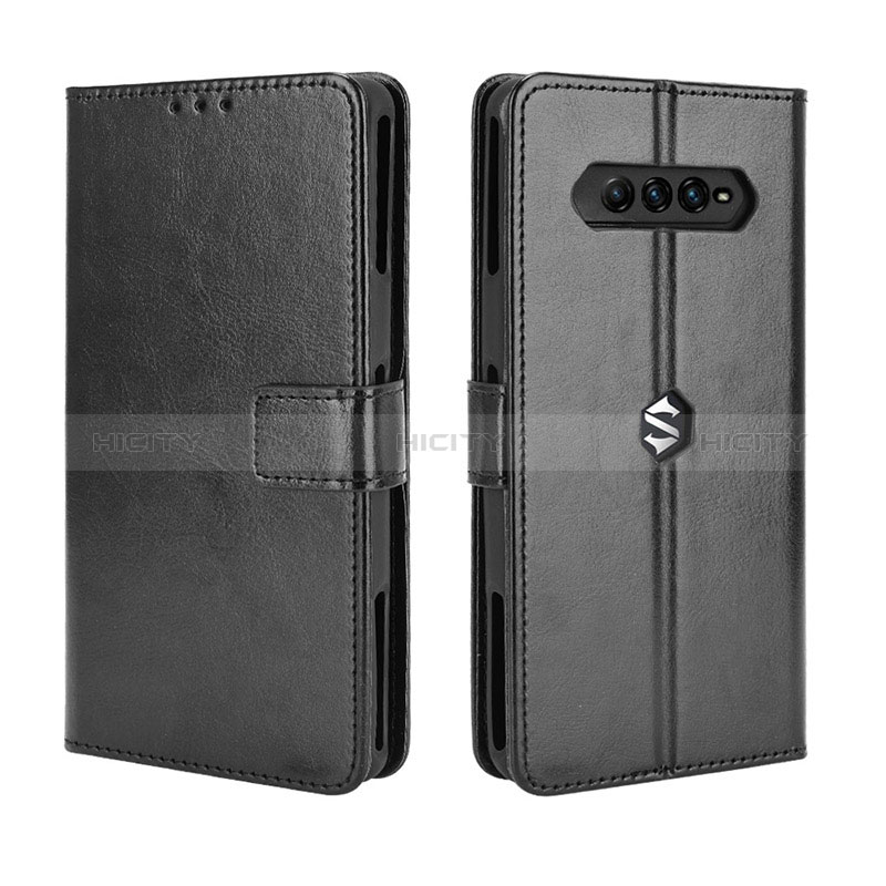 Coque Portefeuille Livre Cuir Etui Clapet BY5 pour Xiaomi Black Shark 4 5G Noir Plus