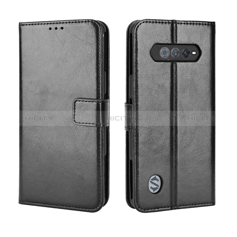 Coque Portefeuille Livre Cuir Etui Clapet BY5 pour Xiaomi Black Shark 4S 5G Noir Plus