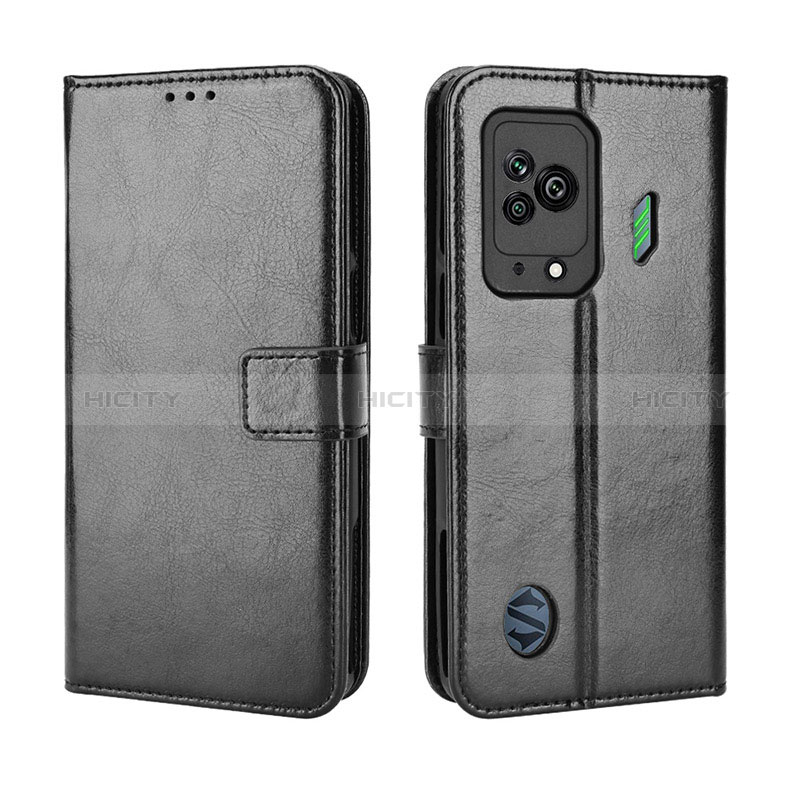 Coque Portefeuille Livre Cuir Etui Clapet BY5 pour Xiaomi Black Shark 5 5G Noir Plus