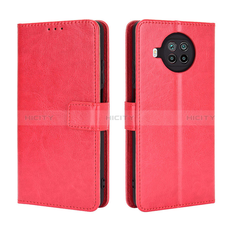 Coque Portefeuille Livre Cuir Etui Clapet BY5 pour Xiaomi Mi 10i 5G Rouge Plus