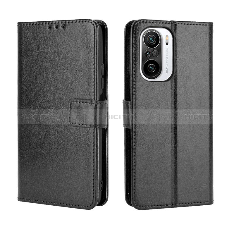 Coque Portefeuille Livre Cuir Etui Clapet BY5 pour Xiaomi Mi 11i 5G Noir Plus