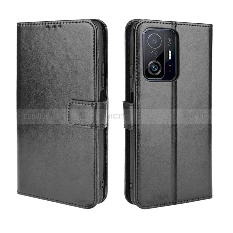 Coque Portefeuille Livre Cuir Etui Clapet BY5 pour Xiaomi Mi 11T 5G Noir Plus