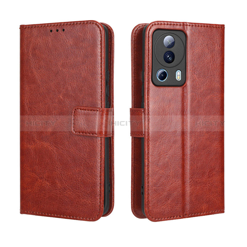 Coque Portefeuille Livre Cuir Etui Clapet BY5 pour Xiaomi Mi 12 Lite NE 5G Marron Plus