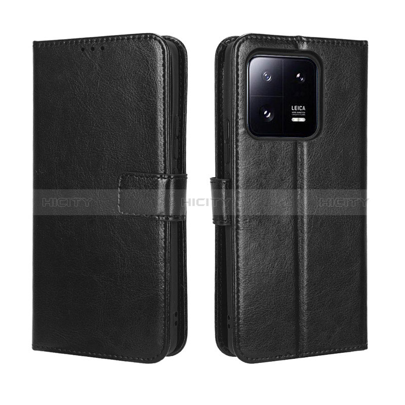 Coque Portefeuille Livre Cuir Etui Clapet BY5 pour Xiaomi Mi 13 5G Noir Plus