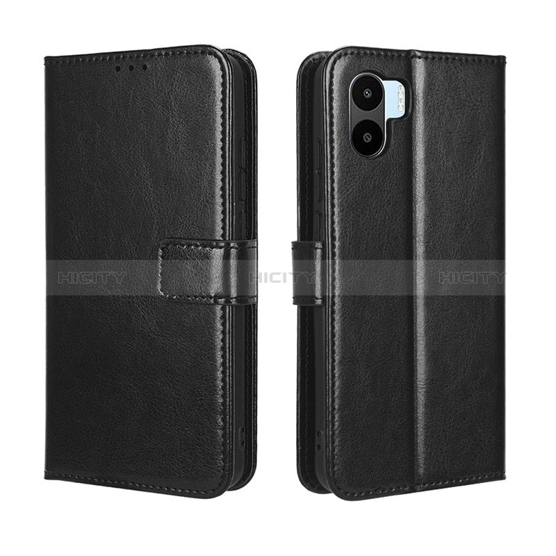 Coque Portefeuille Livre Cuir Etui Clapet BY5 pour Xiaomi Poco C50 Noir Plus