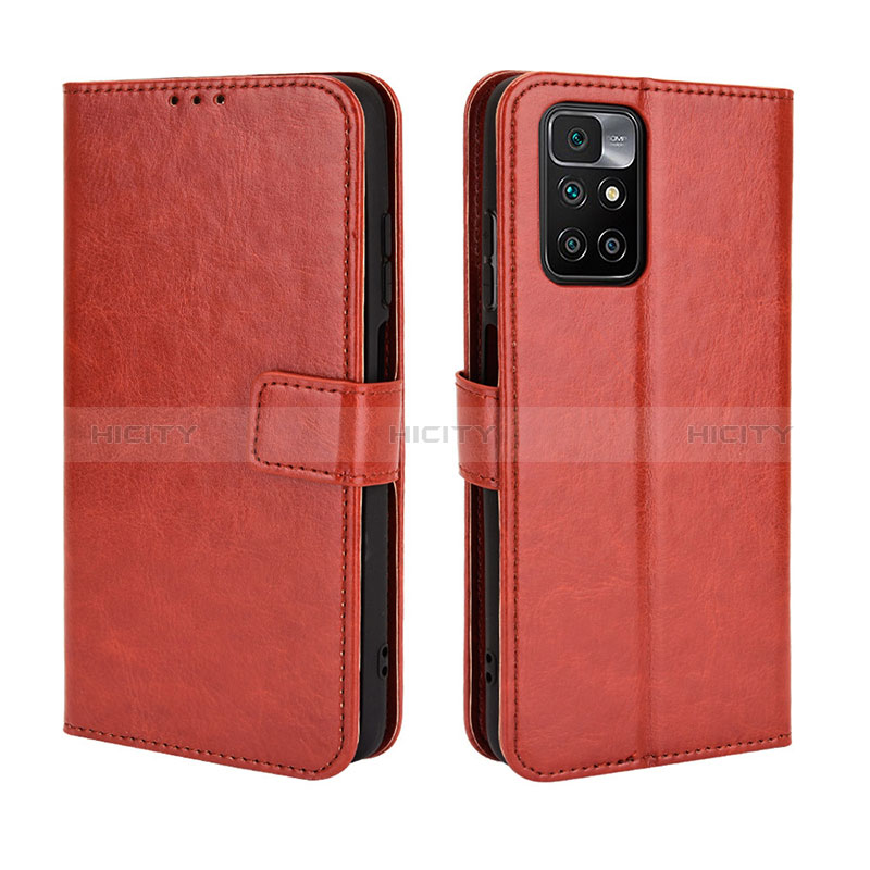 Coque Portefeuille Livre Cuir Etui Clapet BY5 pour Xiaomi Redmi 10 (2022) Marron Plus