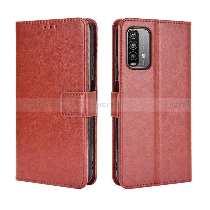 Coque Portefeuille Livre Cuir Etui Clapet BY5 pour Xiaomi Redmi 9 Power Marron Plus