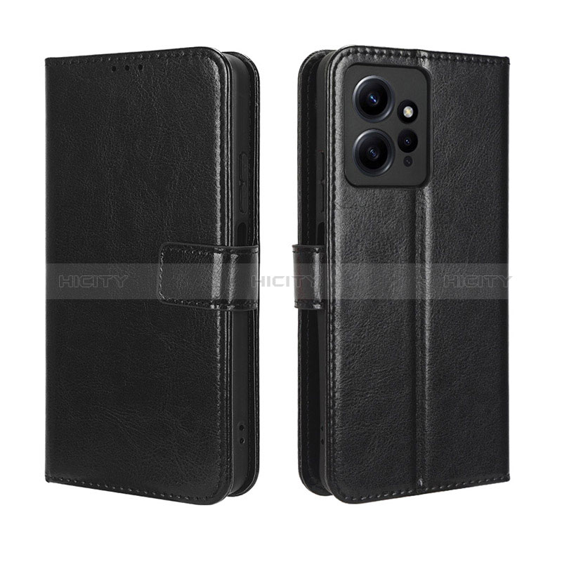 Coque Portefeuille Livre Cuir Etui Clapet BY5 pour Xiaomi Redmi Note 12 4G Noir Plus