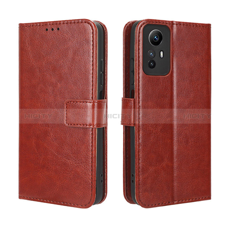 Coque Portefeuille Livre Cuir Etui Clapet BY5 pour Xiaomi Redmi Note 12S Marron Plus