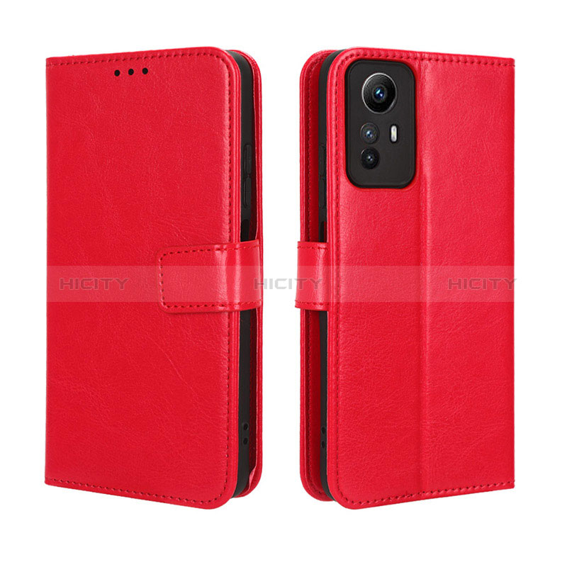 Coque Portefeuille Livre Cuir Etui Clapet BY5 pour Xiaomi Redmi Note 12S Rouge Plus