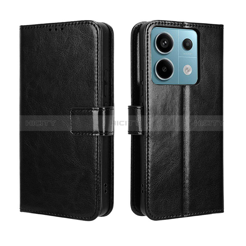 Coque Portefeuille Livre Cuir Etui Clapet BY5 pour Xiaomi Redmi Note 13 Pro 5G Noir Plus