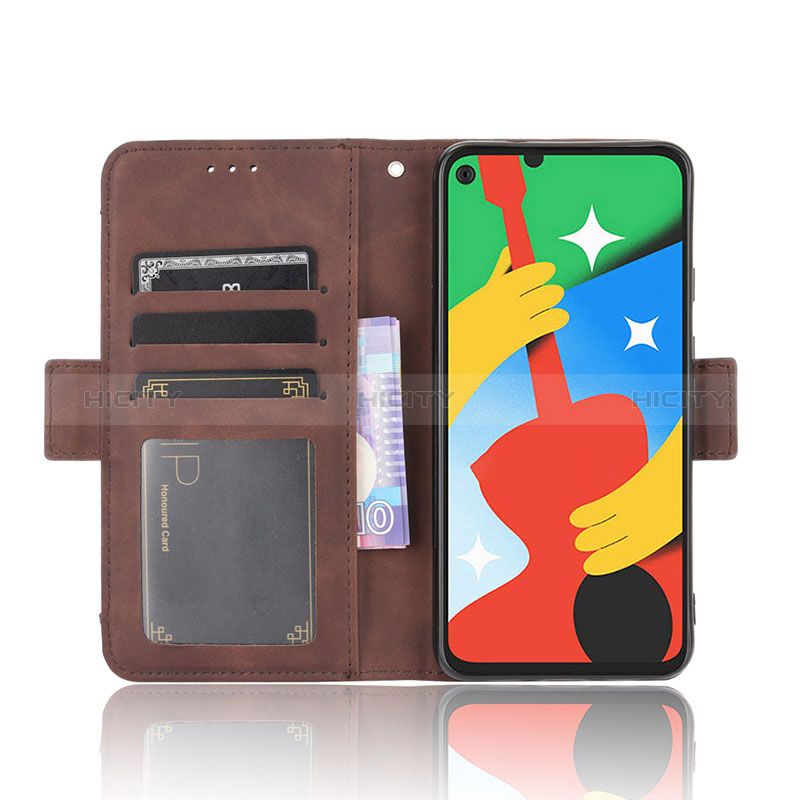 Coque Portefeuille Livre Cuir Etui Clapet BY6 pour Google Pixel 4a 5G Plus