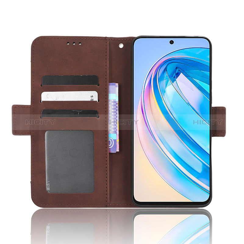 Coque Portefeuille Livre Cuir Etui Clapet BY6 pour Huawei Honor X8a 4G Plus