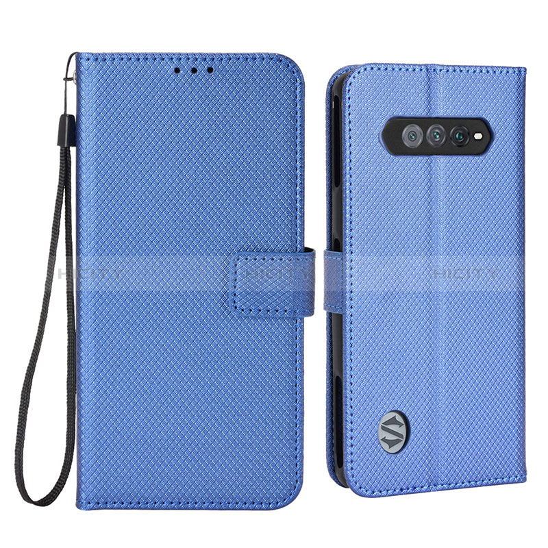 Coque Portefeuille Livre Cuir Etui Clapet BY6 pour Xiaomi Black Shark 4S 5G Bleu Plus