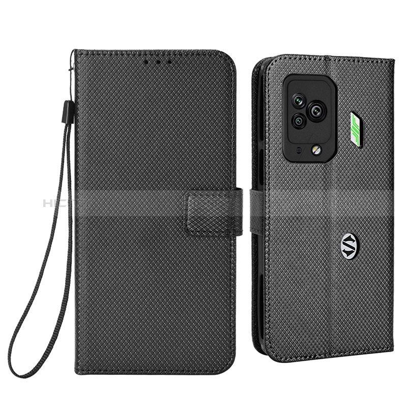 Coque Portefeuille Livre Cuir Etui Clapet BY6 pour Xiaomi Black Shark 5 Pro 5G Noir Plus