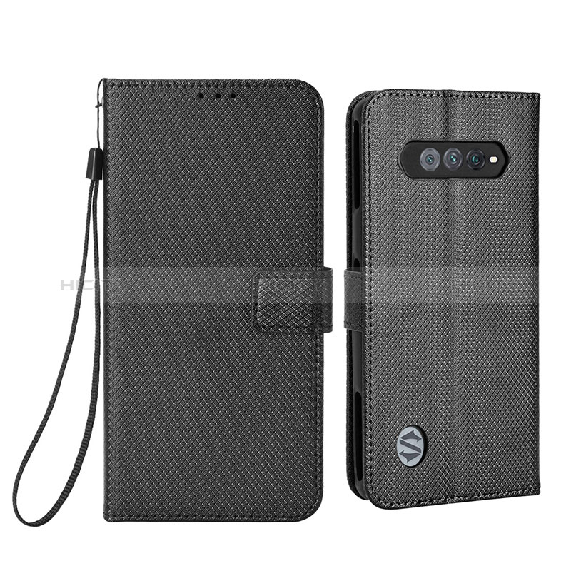 Coque Portefeuille Livre Cuir Etui Clapet BY6 pour Xiaomi Black Shark 5 RS 5G Noir Plus