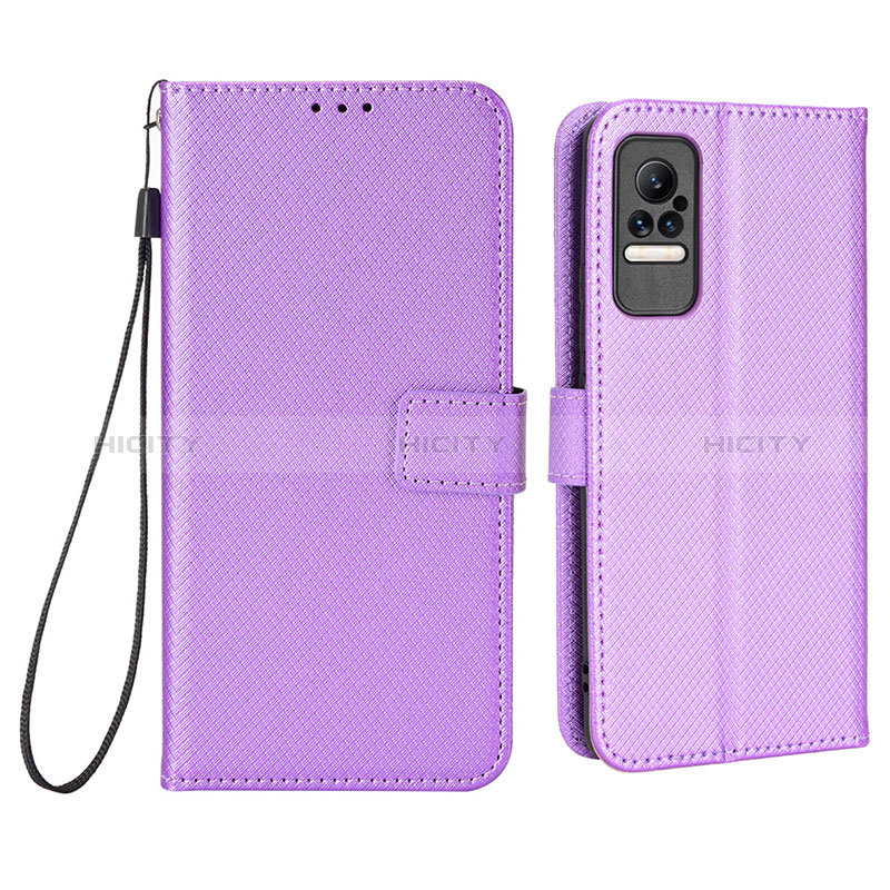 Coque Portefeuille Livre Cuir Etui Clapet BY6 pour Xiaomi Civi 1S 5G Violet Plus