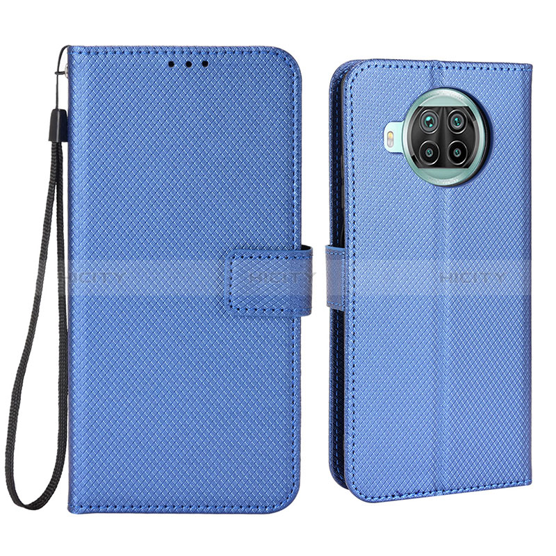 Coque Portefeuille Livre Cuir Etui Clapet BY6 pour Xiaomi Mi 10i 5G Bleu Plus