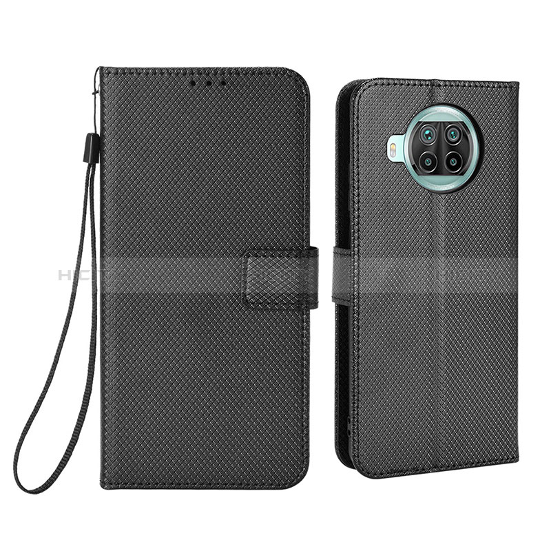 Coque Portefeuille Livre Cuir Etui Clapet BY6 pour Xiaomi Mi 10i 5G Noir Plus