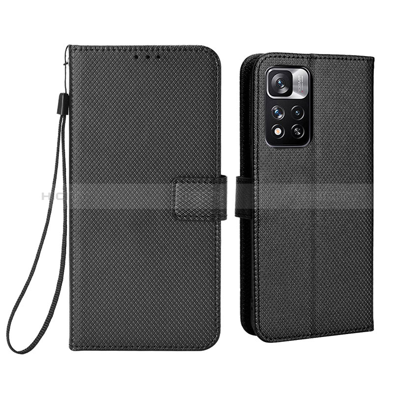 Coque Portefeuille Livre Cuir Etui Clapet BY6 pour Xiaomi Mi 11i 5G (2022) Noir Plus