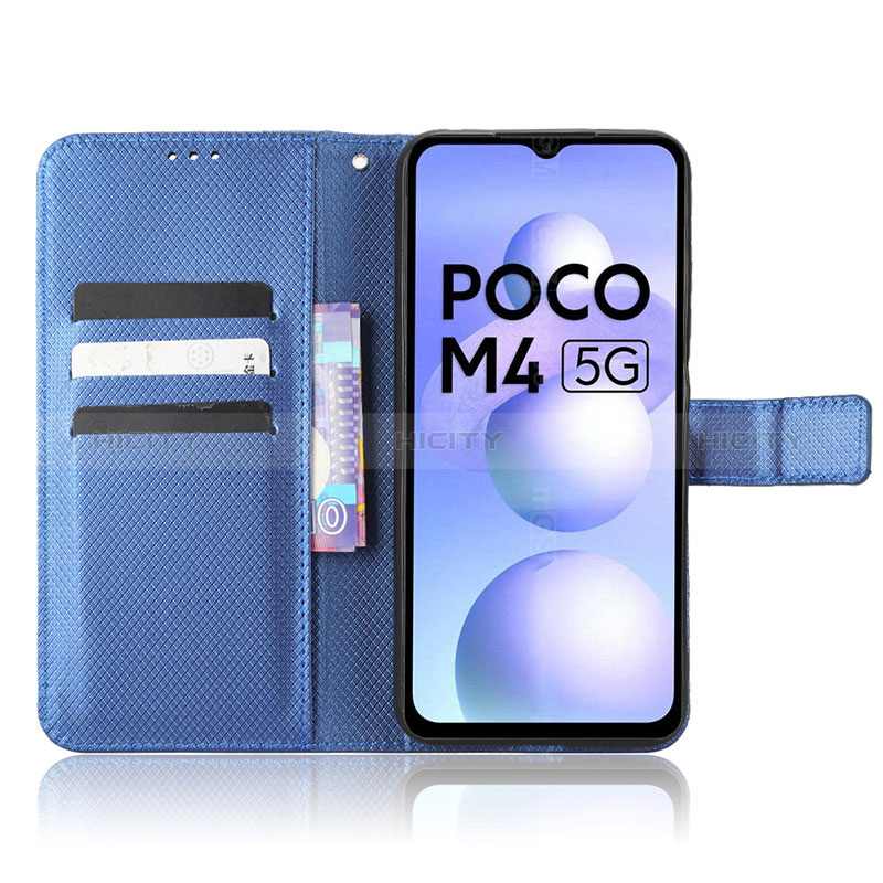 Coque Portefeuille Livre Cuir Etui Clapet BY6 pour Xiaomi Poco M4 5G Plus