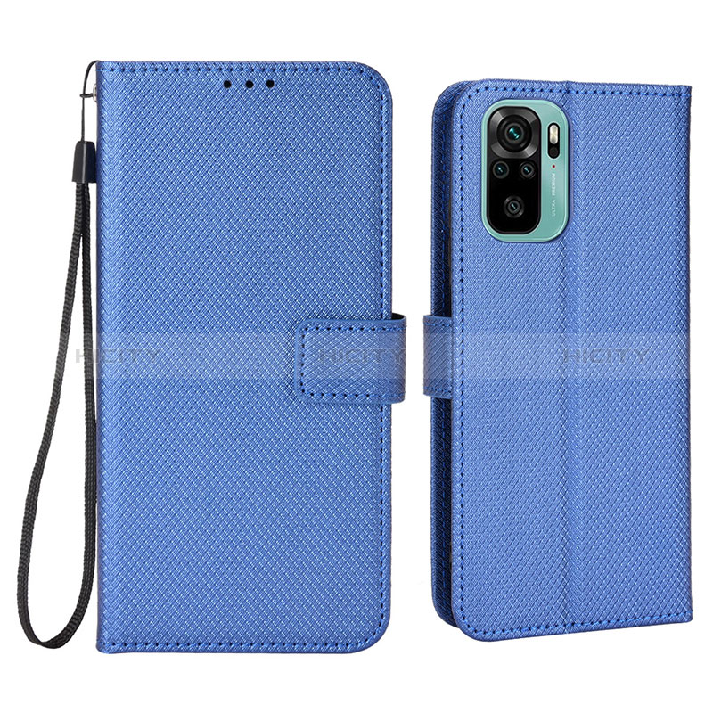 Coque Portefeuille Livre Cuir Etui Clapet BY6 pour Xiaomi Poco M5S Bleu Plus