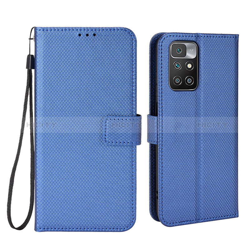 Coque Portefeuille Livre Cuir Etui Clapet BY6 pour Xiaomi Redmi 10 (2022) Bleu Plus