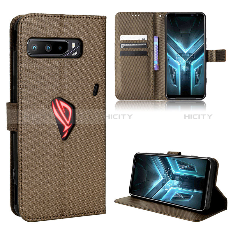 Coque Portefeuille Livre Cuir Etui Clapet BY7 pour Asus ROG Phone 3 Marron Plus