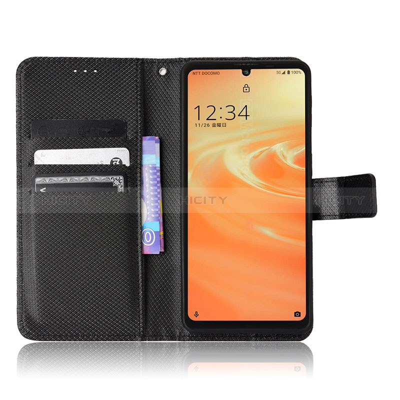 Coque Portefeuille Livre Cuir Etui Clapet BY7 pour Sharp Aquos Sense6 Plus