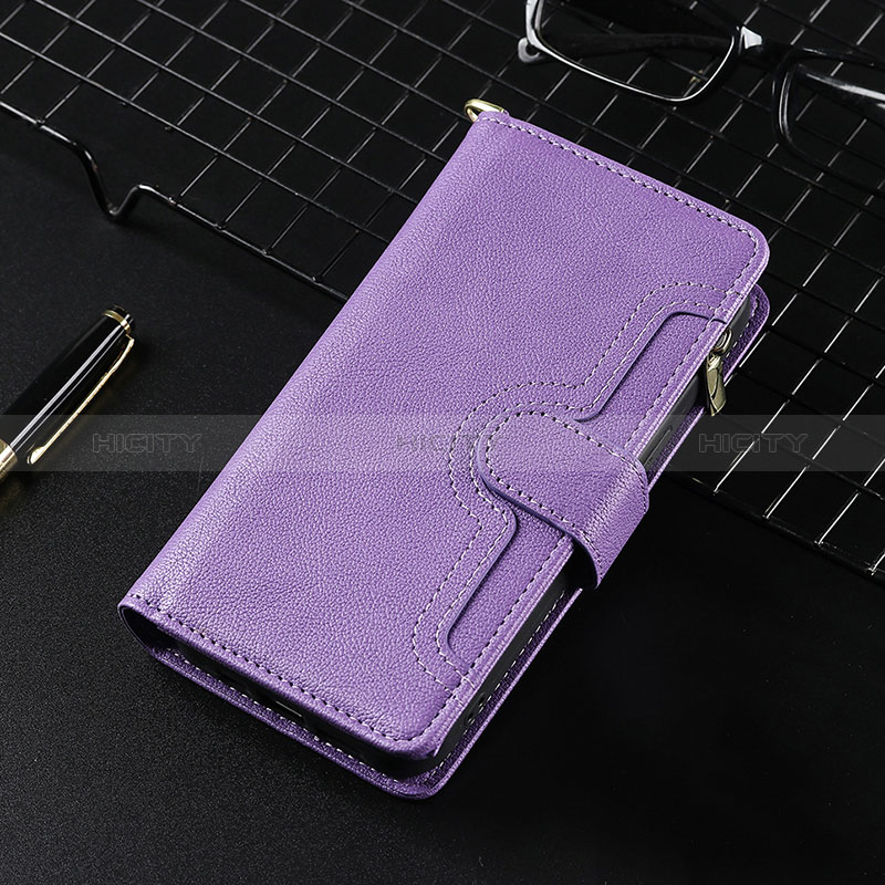 Coque Portefeuille Livre Cuir Etui Clapet BY7 pour Xiaomi Redmi Note 11 4G (2021) Violet Plus