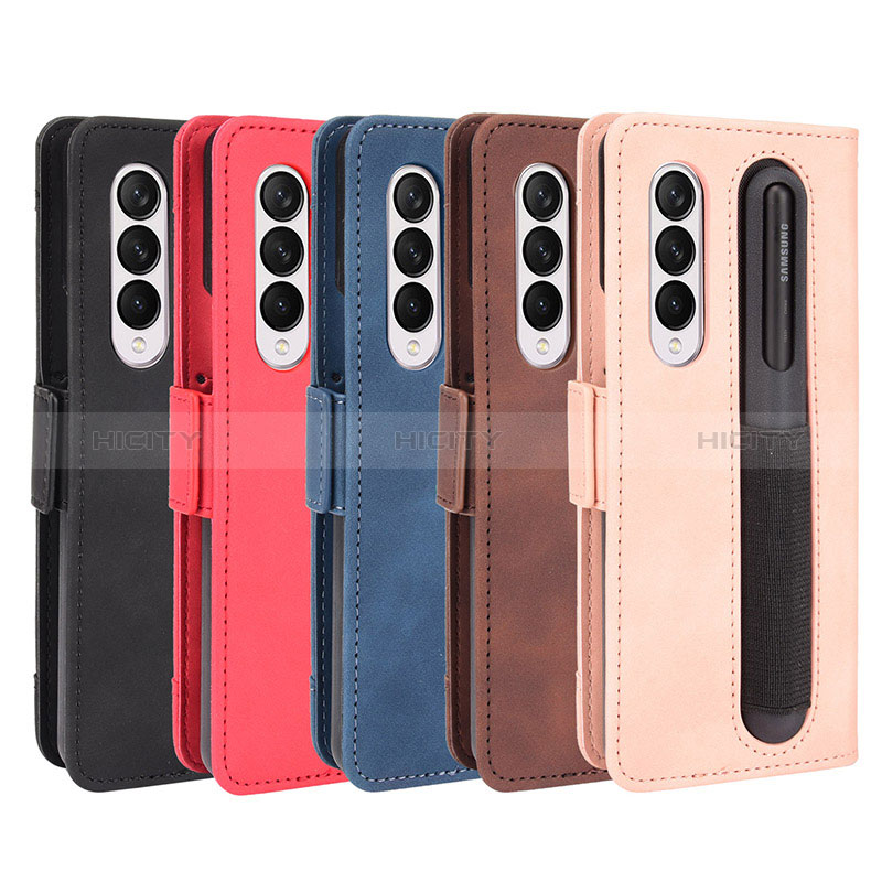 Coque Portefeuille Livre Cuir Etui Clapet BY9 pour Samsung Galaxy Z Fold3 5G Plus