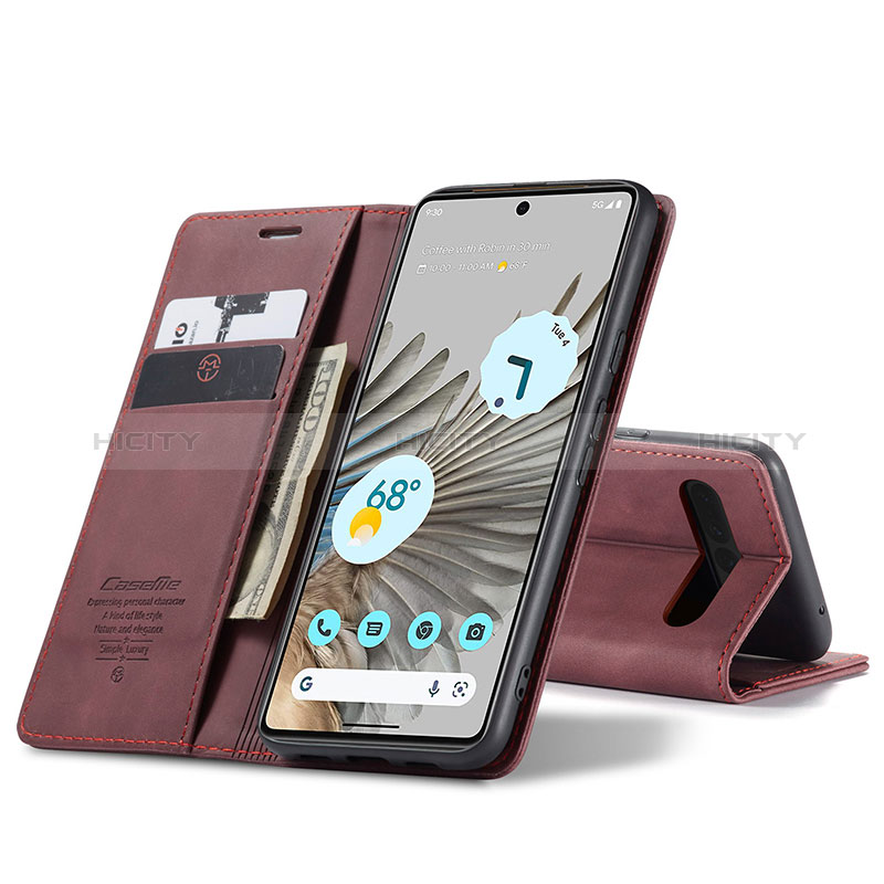 Coque Portefeuille Livre Cuir Etui Clapet C01S pour Google Pixel 7 Pro 5G Plus