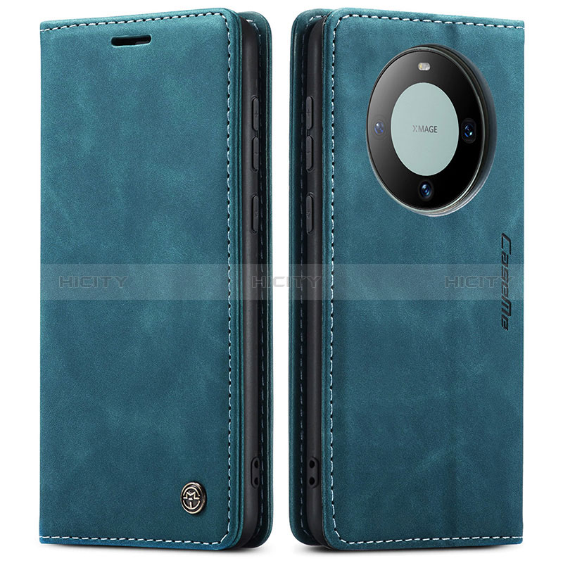 Coque Portefeuille Livre Cuir Etui Clapet C01S pour Huawei Mate 60 Pro Bleu Plus