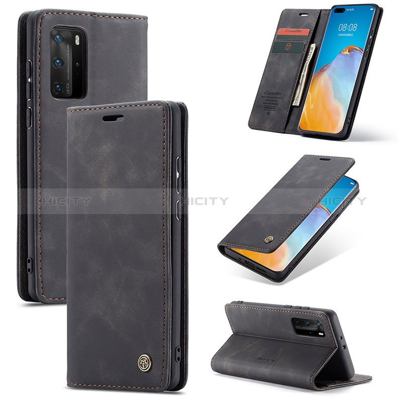 Coque Portefeuille Livre Cuir Etui Clapet C01S pour Huawei P40 Pro Plus