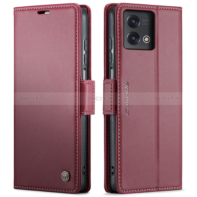 Coque Portefeuille Livre Cuir Etui Clapet C01S pour Motorola Moto G Stylus (2023) 4G Rouge Plus