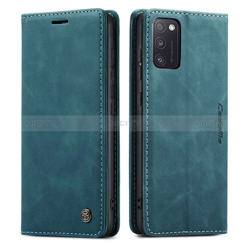 Coque Portefeuille Livre Cuir Etui Clapet C01S pour Samsung Galaxy A41 Bleu Plus