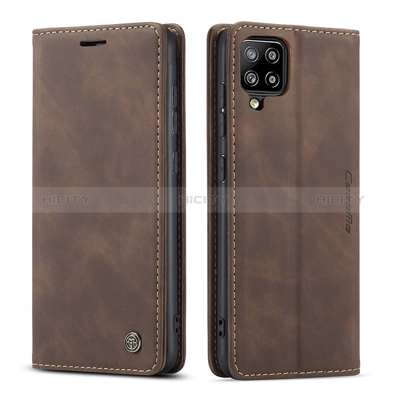 Coque Portefeuille Livre Cuir Etui Clapet C01S pour Samsung Galaxy A42 5G Marron Plus