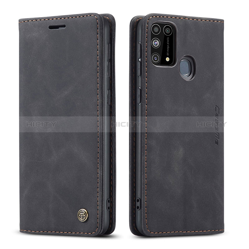 Coque Portefeuille Livre Cuir Etui Clapet C01S pour Samsung Galaxy M31 Prime Edition Noir Plus