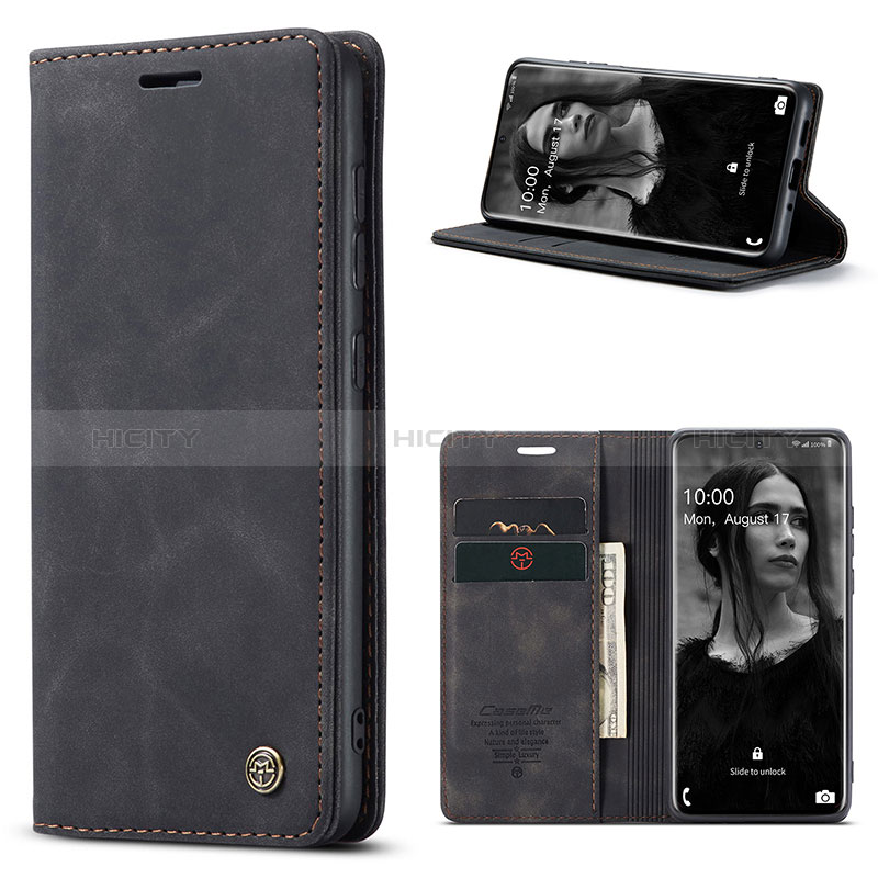 Coque Portefeuille Livre Cuir Etui Clapet C01S pour Samsung Galaxy S20 Noir Plus