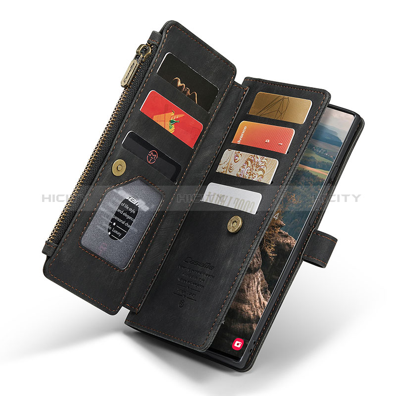 Coque Portefeuille Livre Cuir Etui Clapet C01S pour Samsung Galaxy S25 Ultra 5G Plus