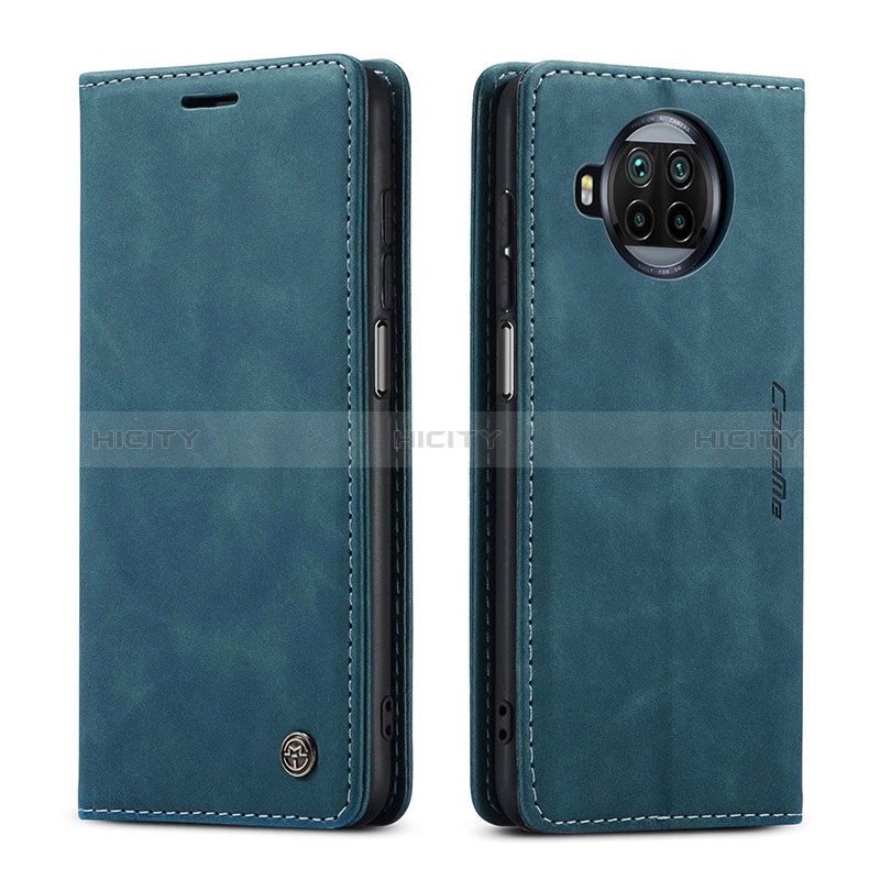 Coque Portefeuille Livre Cuir Etui Clapet C01S pour Xiaomi Mi 10i 5G Bleu Plus