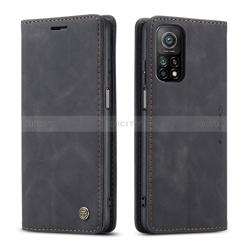 Coque Portefeuille Livre Cuir Etui Clapet C01S pour Xiaomi Mi 10T 5G Noir Plus