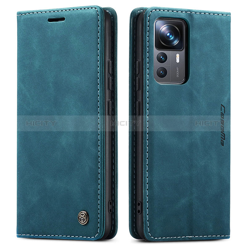 Coque Portefeuille Livre Cuir Etui Clapet C01S pour Xiaomi Mi 12T 5G Bleu Plus