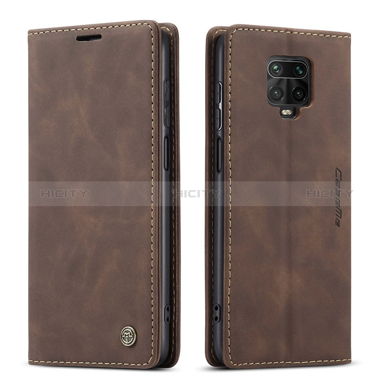 Coque Portefeuille Livre Cuir Etui Clapet C01S pour Xiaomi Poco M2 Pro Marron Plus