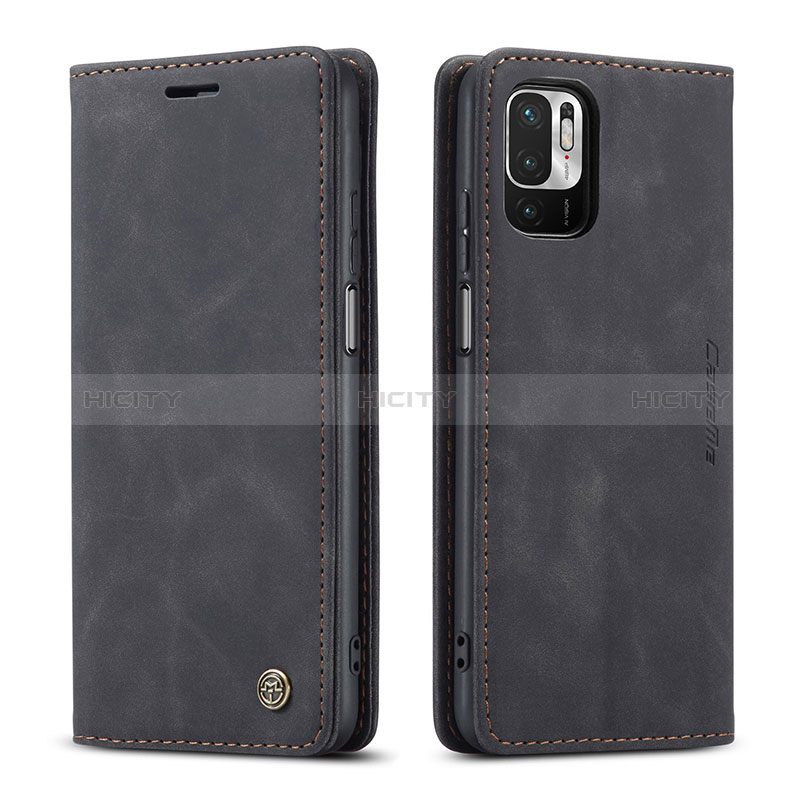 Coque Portefeuille Livre Cuir Etui Clapet C01S pour Xiaomi POCO M3 Pro 5G Noir Plus