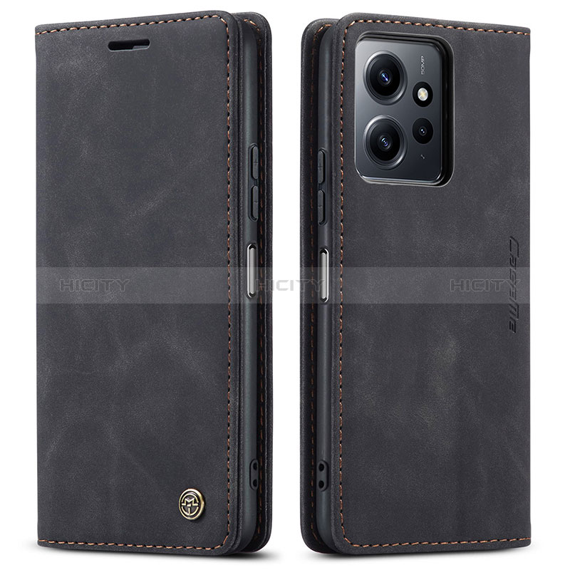 Coque Portefeuille Livre Cuir Etui Clapet C01S pour Xiaomi Redmi Note 12 4G Noir Plus