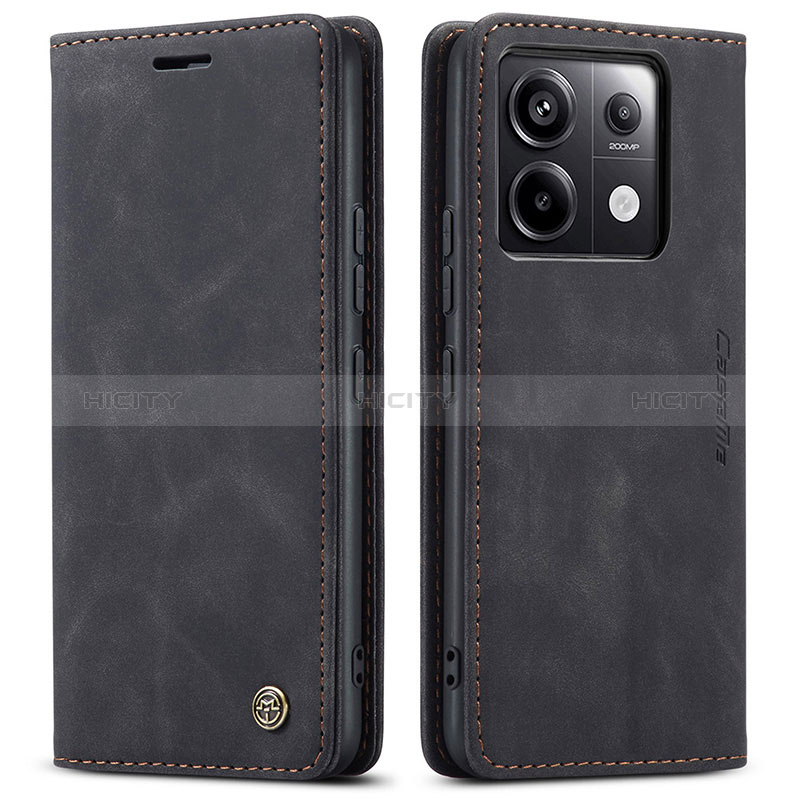 Coque Portefeuille Livre Cuir Etui Clapet C01S pour Xiaomi Redmi Note 13 Pro 5G Noir Plus