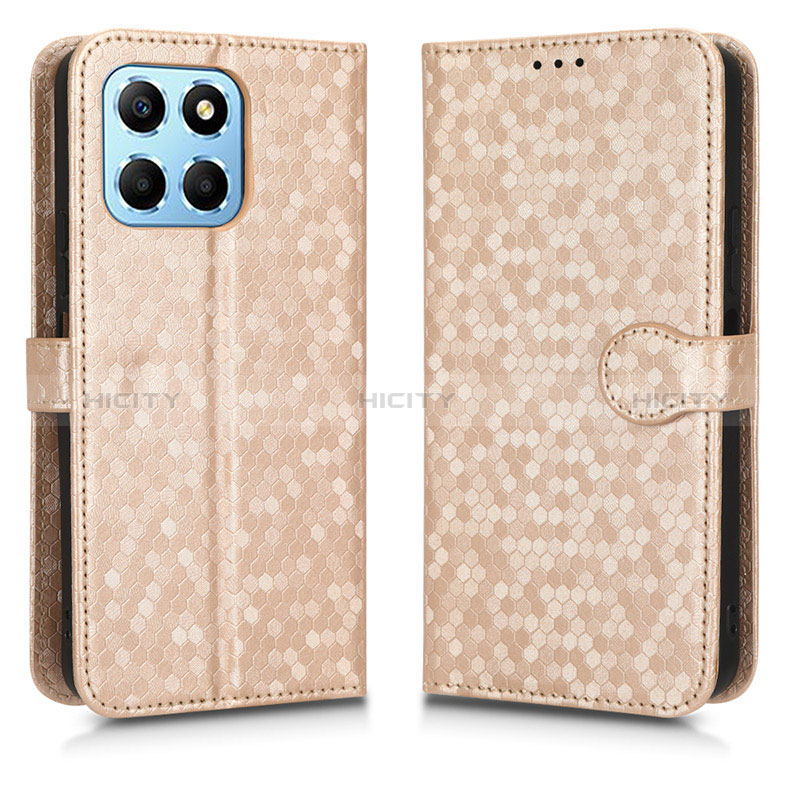 Coque Portefeuille Livre Cuir Etui Clapet C01X pour Huawei Honor 70 Lite 5G Or Plus